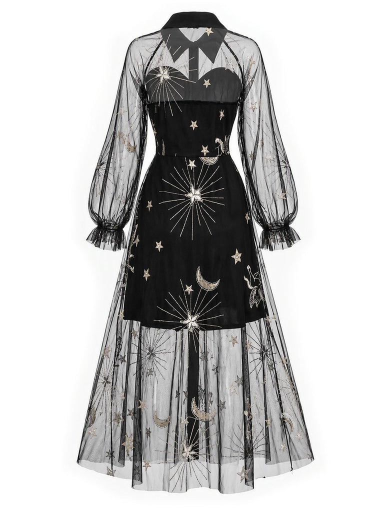 [Pre-Sale] Black Gold 1980s Floral Dress 4