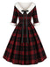 [Pre-Sale] Red & Black 1950s Scottish Plaid Chelsea Collar Dress