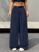 1960s High-Waisted Belted Wide-Leg Pants