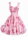 [Pre-Sale] Pink 1950s Floral Vintage Classic Dress