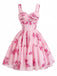 [Pre-Sale] Pink 1950s Floral Vintage Classic Dress 2