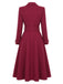 [Pre-Sale] Wine Red 1930s Double-Breasted Belted Coat