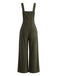1930s Corduroy Wide Leg Pocket Overalls Jumpsuit