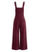 1930s Corduroy Wide Leg Pocket Overalls Jumpsuit