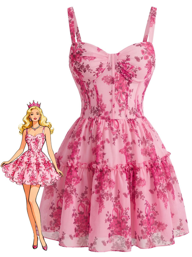 Pink 1940s Dress 1
