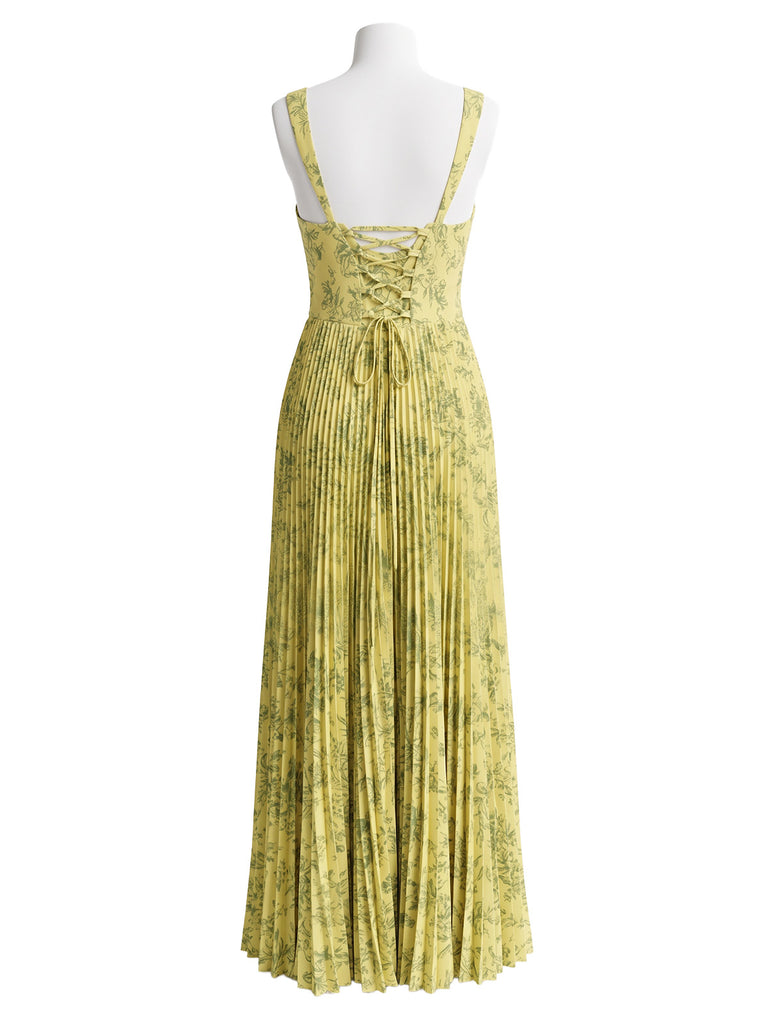 Green 1930s Floral Dress 3