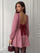 Red 1960s Plaid Bow Dress 6