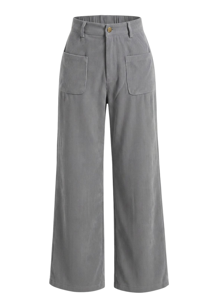 Grey 1950s Pants 1