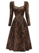 [Pre-Sale] Brown Floral Dress 2