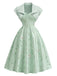 [Pre-Sale] 2PCS 1940s Sweetheart Satin Floral Dress With Bolero Jacket