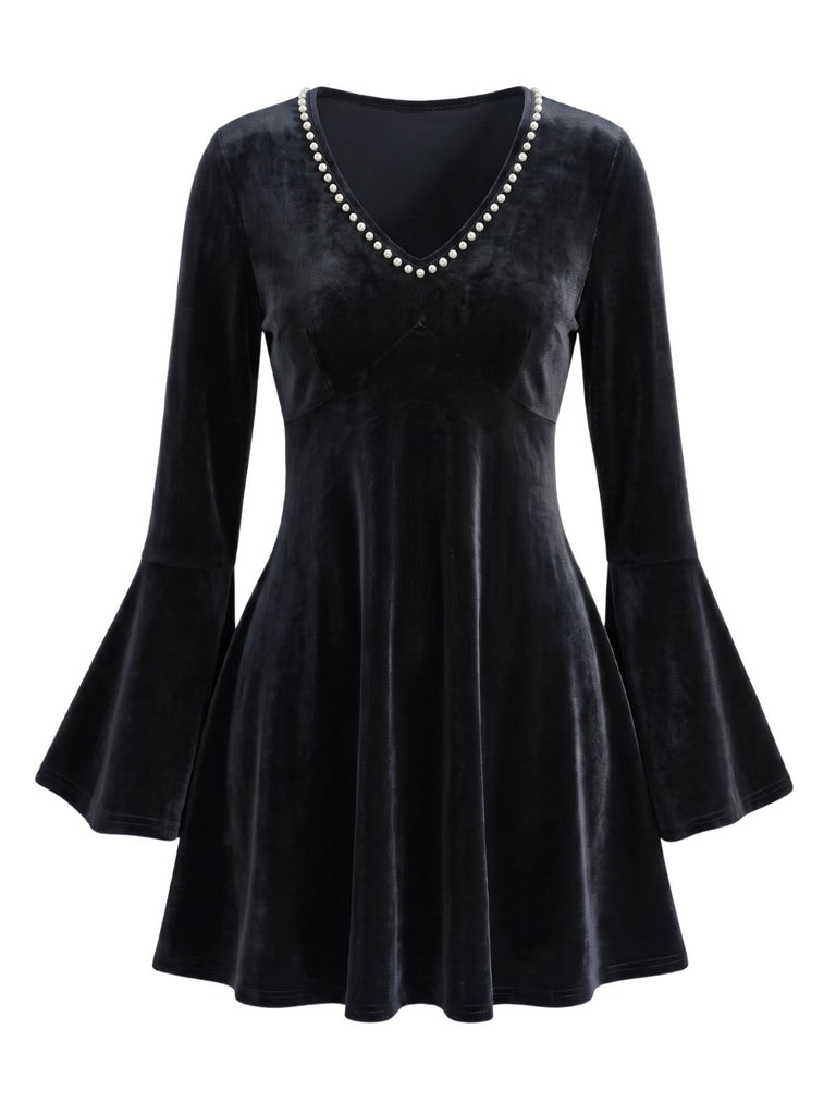1930s Velvet Dress 1