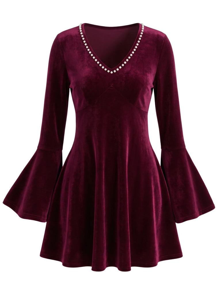 1930s Velvet Dress 7
