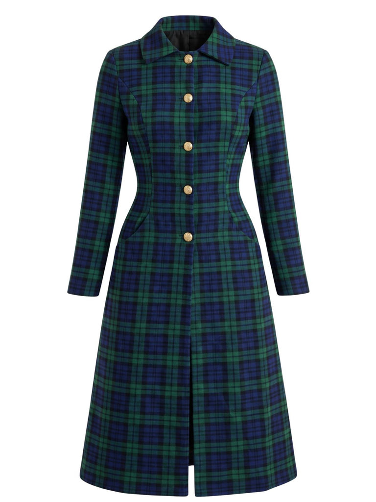Green 1940s Plaid Jacket 1