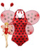 1970s Polka Dot Ladybug Hallloween Costume Bodysuit Set