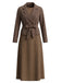 Blazer and Solid Color Skirt Set 8