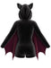 [Pre-Sale] Wine Red 1960s Halloween Bat Wing Hooded Velvet Romper