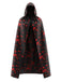 1970s Halloween Bloody Handprint Hooded Cloak Cape