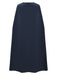 Navy Blue 1970s Queen Cosplay Pleated Dress with Cape