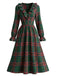 1950s Christmas Plaid Dress 1