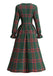 1950s Christmas Plaid Dress 2