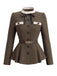 Light Brown 1940s Plaid Jacket 2