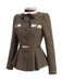 Light Brown 1940s Plaid Jacket 3