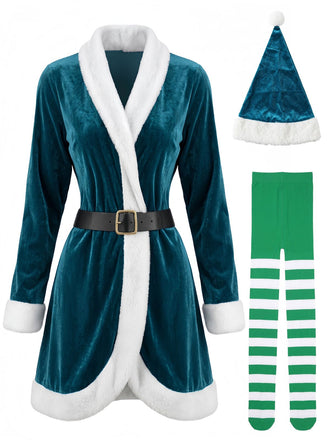 Green 1950s Christmas Dress 1