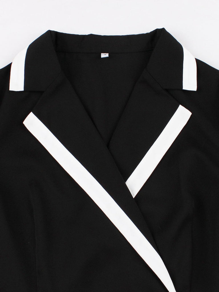 1950s V Neck Dress 7