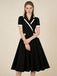 1950s V Neck Dress 8