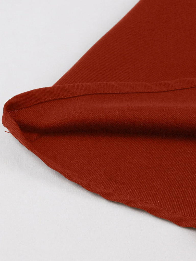 1950s V Neck Dress 10