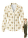 [Pre-Sale] 1960s Printed Notched Collar Long Sleeve Blouse 4