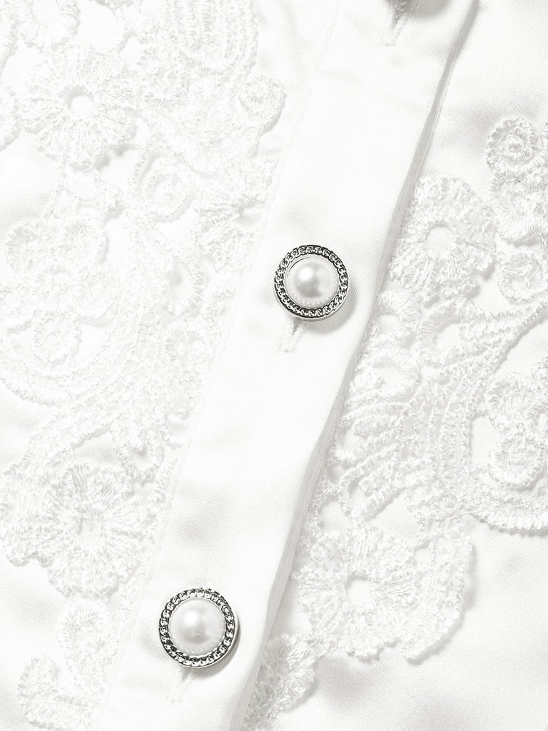 [Pre-Sale] White V Neck Dress 7