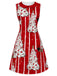 [Pre-Sale] Dark Red Christmas Striped Dress 3