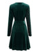 Sequin V Neck Fit and Flare Mini Dress 5