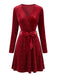 Sequin V Neck Fit and Flare Mini Dress 6