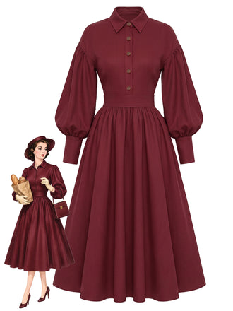 [Pre-Sale] Deep Red Dress 1