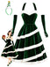 [Pre-Sale] Green 1950s Christmas Tree Velvet A Line Dress