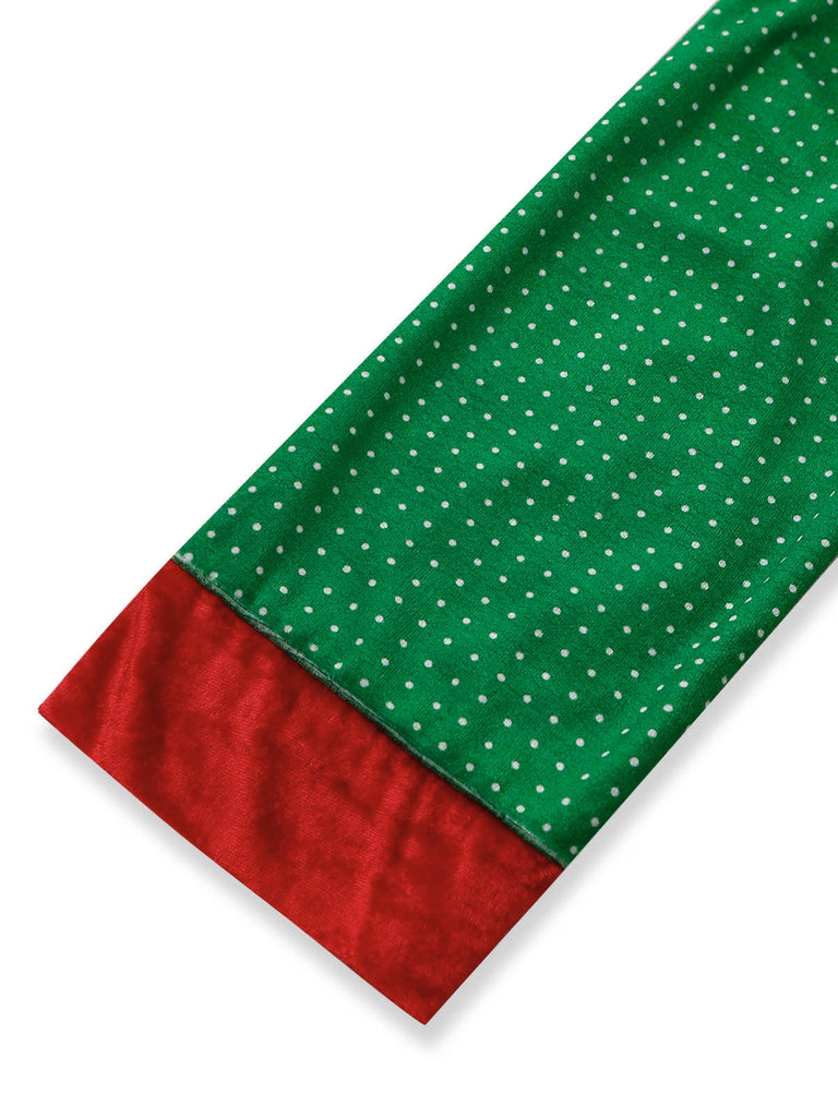 Christmas Elf Velvet Costume Mini Dress 3