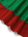 Christmas Elf Velvet Costume Mini Dress 5
