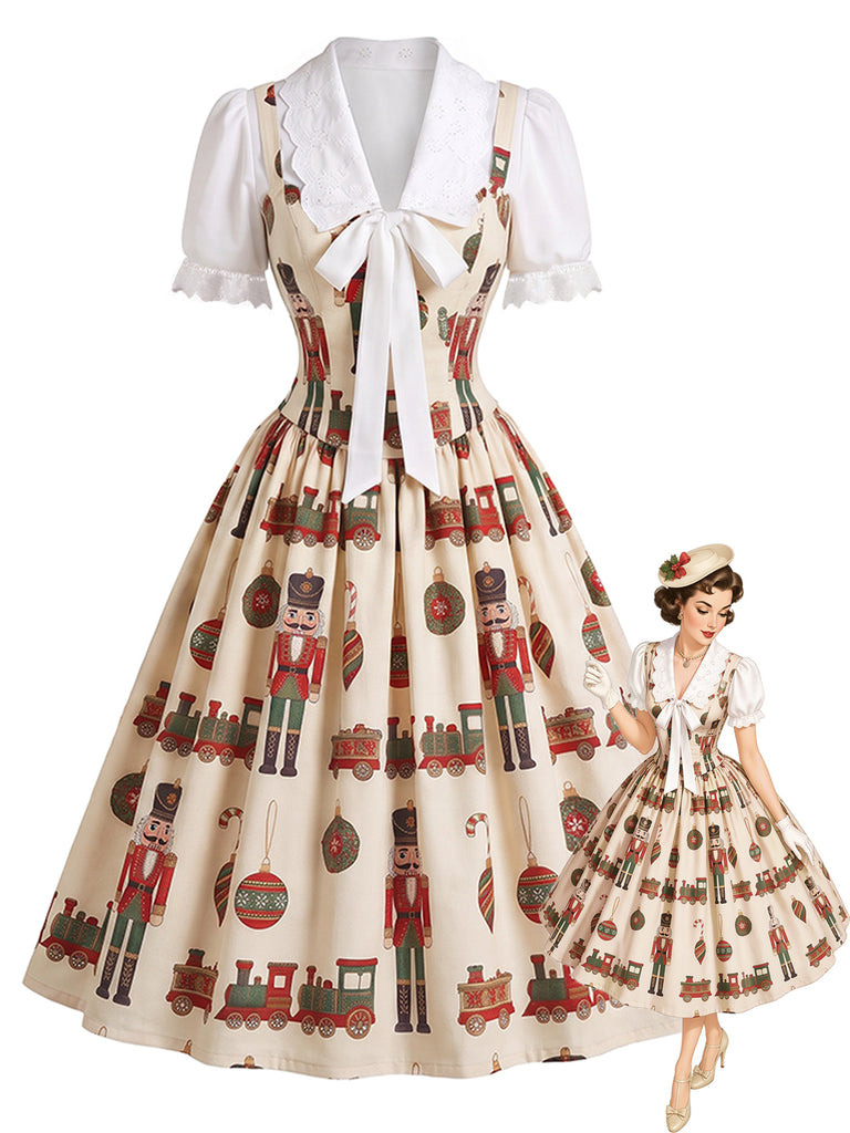 [Pre-Sale] True Red Floral V Neck Dress 1
