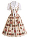 [Pre-Sale] True Red Floral V Neck Dress 2