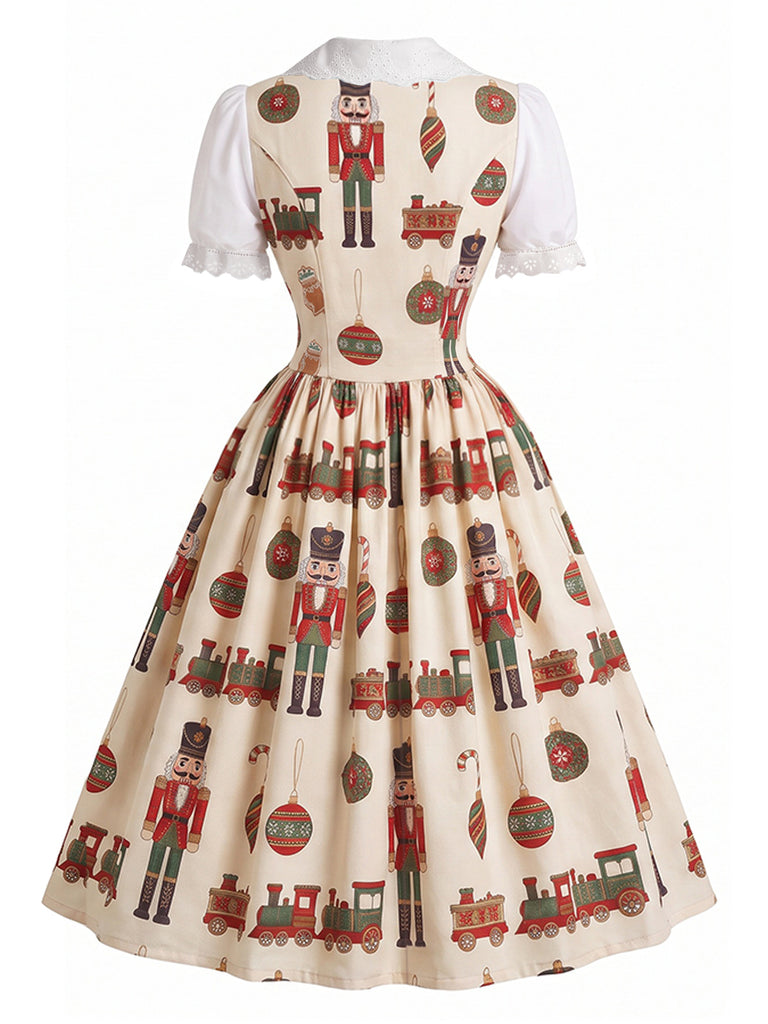 [Pre-Sale] True Red Floral V Neck Dress 3