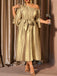 Gold 1950s Lace Dress 6