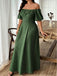 Dark Army Green 1950s Floral Dress 4
