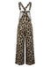 Brown 1950s Floral Halter Jumpsuit 2