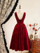 Red 1950s Christmas Velvet Dress 3