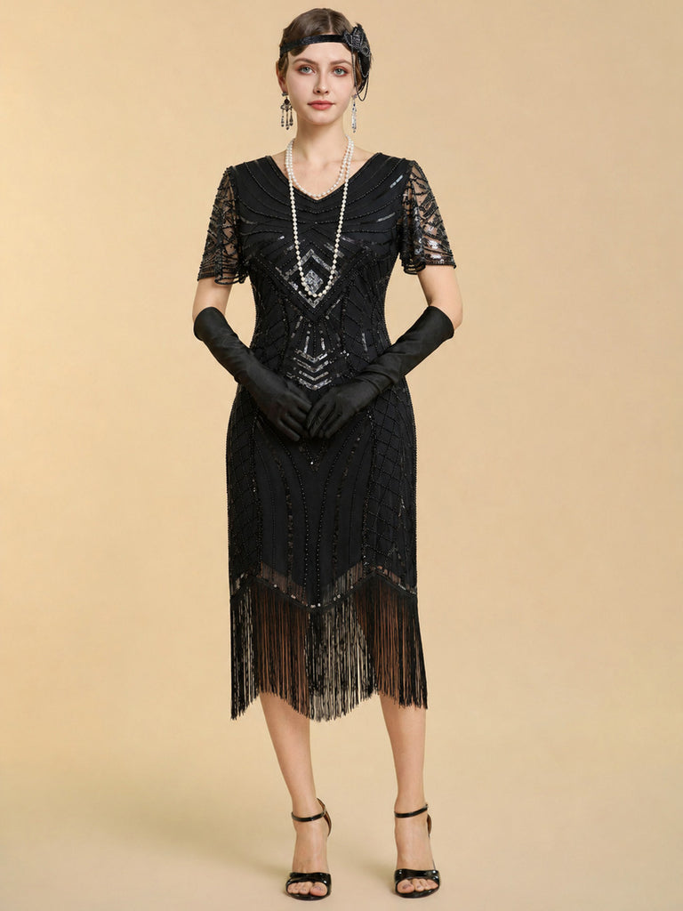 Black 1920s Dress 1