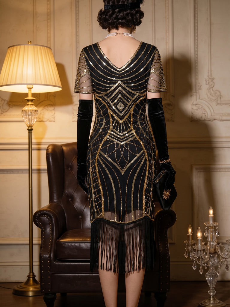 Black 1920s Dress 6
