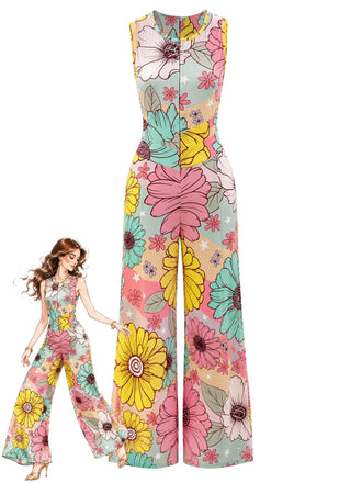 PAT 1950s Floral Jumpsuit 1