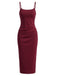 Wine Red 1960s Dress 4